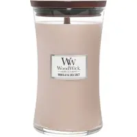 Woodwick Vela perfumada com baunilha e sal marinho e pavio de madeira 609,5g