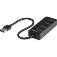 StarTech.com Hub Usb 3 4-port With On/off Switches