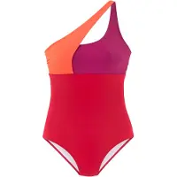 s.Oliver Fato de banho laranja / borgonha / vermelho fogo
