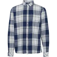 !Solid Camisa 'SDEsdras' navy / azul claro / branco