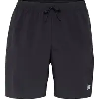New Balance Calças de desporto 'Sport Essential' cinzento-prateado / preto
