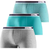 s.Oliver Boxers turquesa / acinzentado / branco