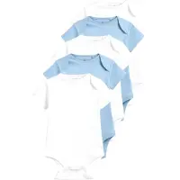 Next Macacão/Body azul claro / branco