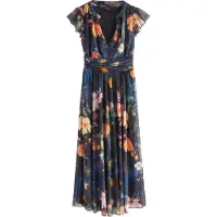 Next Vestido navy / mistura de cores