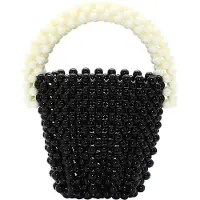 Koosh Malas de tiracolo preto / branco pérola