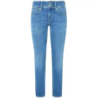 Pepe Jeans para mulher. PL204729MQ4 Calças de ganga Slim Lw azul (28/32), Casual, Algodão, Denim, Sustentável