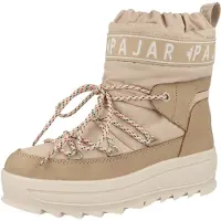 Pajar Botas de neve 'Galaxyy' bege / camelo / branco