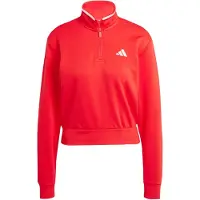 Adidas Camisola Curta com Fecho a 1/4 em Moletão Essentials