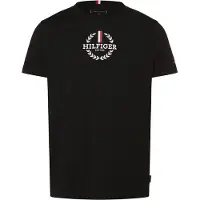 Tommy Hilfiger Camisa 'Global Stripe Crest Logo Slim' navy / vermelho / preto / branco