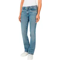 Pepe Jeans para mulher. PL204732IA3 Calças de ganga bootcut fit Piccadilly azuis (26/30), Azul, Casual, Algodão, Denim, Sustentável