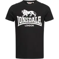 Lonsdale Camisa 'Sheviock' preto / branco