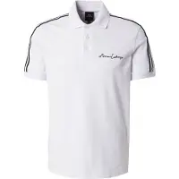 Armani Exchange para homem. 8NZFSGZJ81Z1100 Pólo branco liso (M), Casual, Algodão, Manga curta