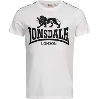 Lonsdale Camisa 'Sheviock' preto / branco