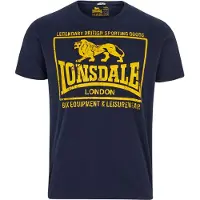 Lonsdale Camisa 'Hounslow' azul noturno / amarelo dourado