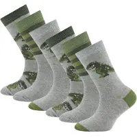 Ewers Meias 'Dino' cinzento / verde escuro / offwhite