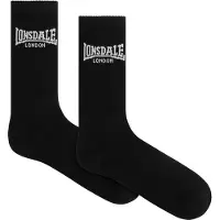Lonsdale Meias ' Gilbert ' preto / branco