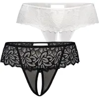 TEYLI Tanga 'Rossu' preto / branco