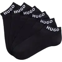 HUGO underwear Meias preto / branco