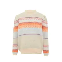 Jalene Pullover bege / azul claro / roxo claro / laranja