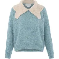 Jalene Pullover 'Preppy' bege mosqueado / azul / verde