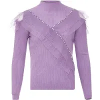 Bling bling by leo Pullover lavanda / branco