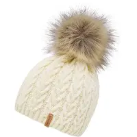 Chillouts Gorros 'Tabea' creme / bege mosqueado