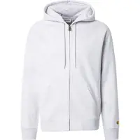 Carhartt WIP Casaco em moletão 'Chase' cinzento claro