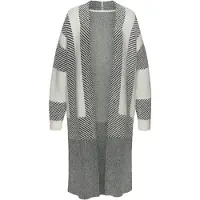 LASCANA Casaco de malha cinzento / branco