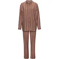 LASCANA Pijama castanho / berinjela / rosa claro / branco