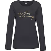 LASCANA Camisa de pijama ouro / antracite