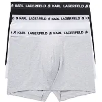 Karl Lagerfeld Boxers cinzento / preto / branco