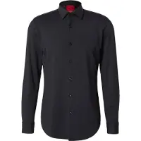 HUGO para homem. 50481195 Camisa Kenno preta (44), Preto, Casual, Poliamida, Manga comprida