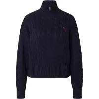 Ralph Lauren para mulher. 211963467002 Camisola de malha de algodão azul-marinho em malha crua (L), Casual
