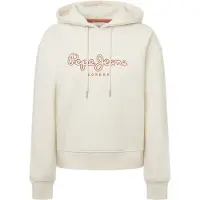 Pepe Jeans para mulher. PL581459 Casaco com capuz Frida branco (S), Casual, Algodão, Sustentável