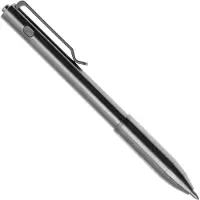 Big Idea Design Dual Side Click Pen DSC-RW Raw Titanium, caneta EDC de ajuste automático