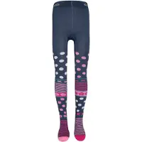 Ewers Collants 'Flipside Blumen' navy / rosa escurecido / rosa claro