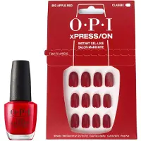 OPI Xpress-On Unhas Artificiais Tons Icônicos Big Apple Red 30 U