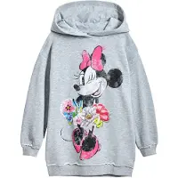 Desigual , Vestido moletom Minnie Mouse, AlgodÃO, Preto, 3/4