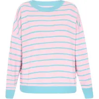Mymo Pullover turquesa / rosa claro