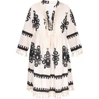 Ebeeza Vestido bege / preto