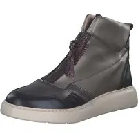 Hispanitas para mulher. CHI243654 Chinelos de couro Picual cinzento (37), Plano, Zíper, Casual, Cinza