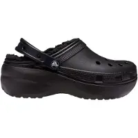 Crocs Tamancos Classic Platform Lined Clog W mulheres - Preto - 36 / 37