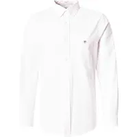 Gant para homem. 3000230 Camisa Oxford de ajuste regular em riscas finas cor-de-rosa (S), Casual, Algodão, Clássico, Manga comprida