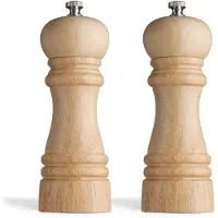 Amefa Classic 675514PE34PS2, conjunto de moinhos de pimenta e sal de 2 peças, em madeira, 15 cm