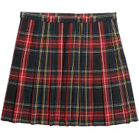 Superdry para mulher. W7210169A Minissaia vermelha axadrezada (XS), Vermelho, Casual, Poliéster