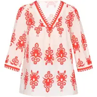 Ebeeza Blusa ecru / lagosta