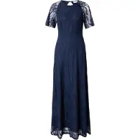 Vila Vestido Longo De Manga Curta Femma