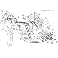 Hepco & becker Estribo de proteção do motor GRAN CANYON 900 98-99 PRE