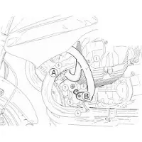 Hepco & becker Estribo de proteção do depósito e motor DIV. MOTO GUZZI PRETO