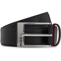 HUGO para homem. 50541174 Cinto Specchio preto (80 cm), Casual, Pele